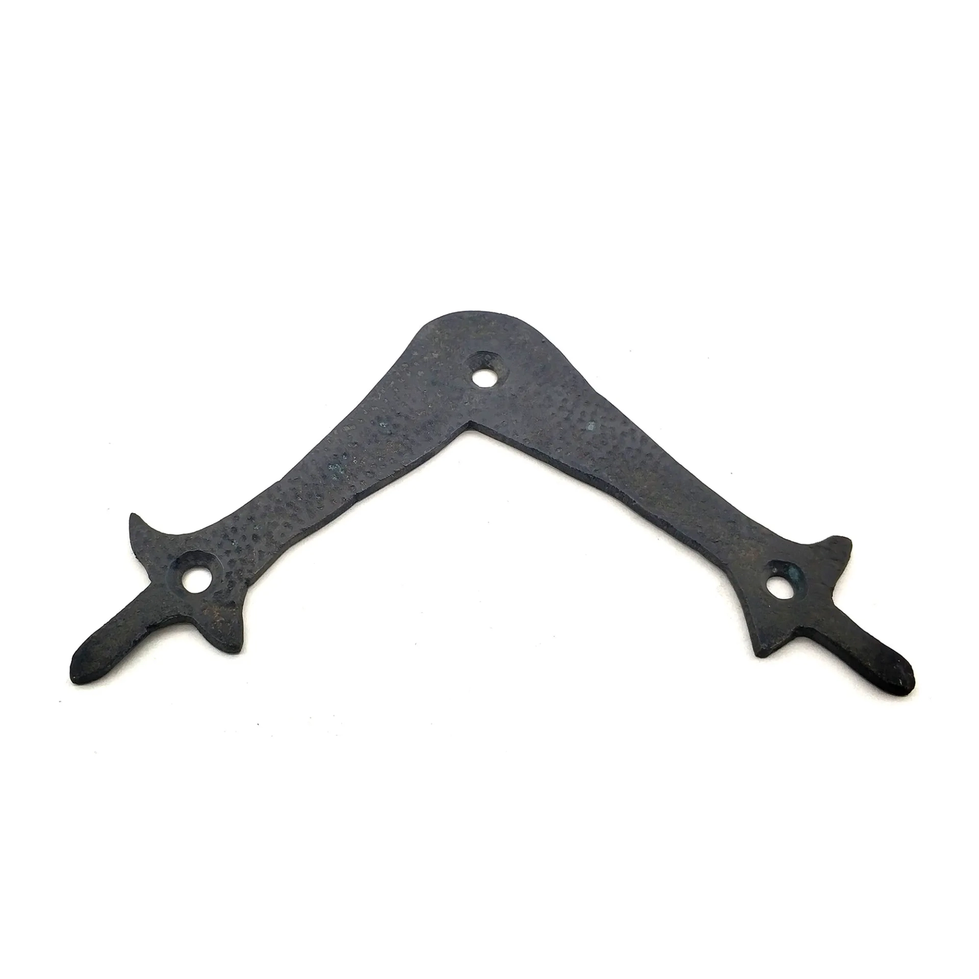 Antika Tarz Dekoratif Pirinç Zambak Gönye - Üst, 107x107 Mm, Oksit