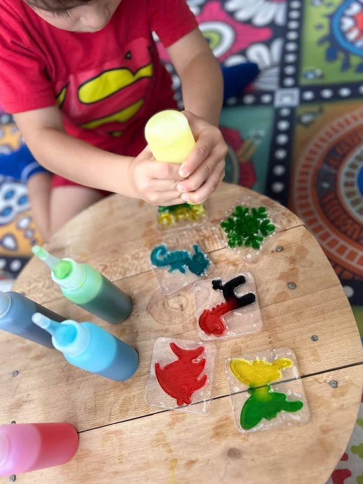 Elf Aqua Gel Sihirli su oyuncak seti 5 renk jel şişe 6 kalıp