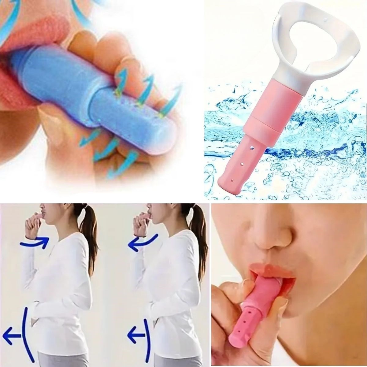 GENEL® Taşınabilir Karın Kası Çalıştırıcı Solunum Egzersiz Eğitmeni Nefes Egzersiz Aparatı - UcuzaGeliyor