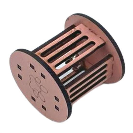 BUFFER®  Mini Silindir Eğlenceli Renkli Sağlam Küçük Pati İzi Şekilli Kedi Oyuncağı - UcuzaGeliyor