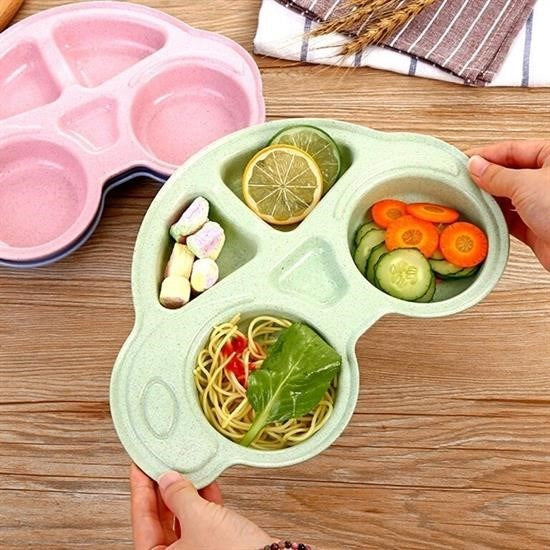 GENEL® Bebekler İçin Araba Şeklinde Sevimli Mama Tabağı Çocuk Tabldot - UcuzaGeliyor