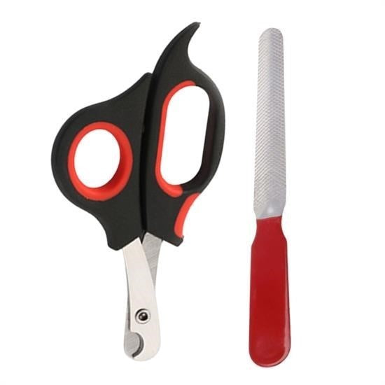 GENEL® Evcil Hayvan Tırnak Makası Ve Törpü Seti Manikür Pedikür Pati Bakım Aleti Kaymaz Sap - UcuzaGeliyor