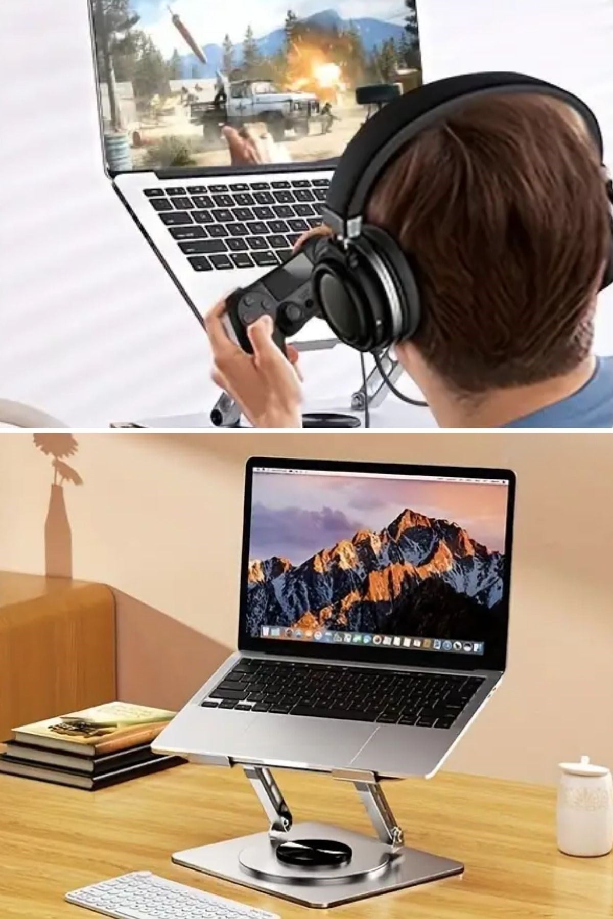 GENEL® 360 Derece Dönebilen Hava Aldıran Laptop Standı - UcuzaGeliyor