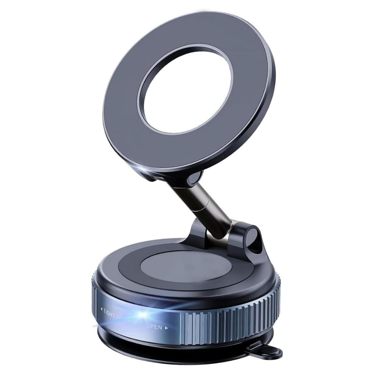 360° Döner Başlıklı Vakumlu Emişli Manyetik Telefon Tutucu - Güçlü Mıknatıslı, İz Bırakmaz