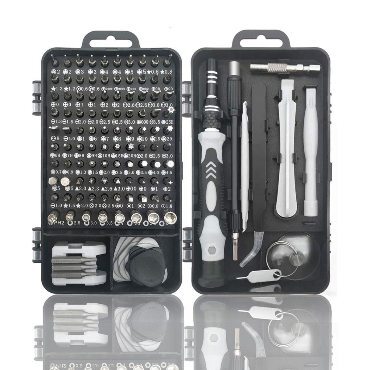 BUFFER® Hassas Tornavida Seti Bilgisayar Pc Telefon Onarım Aracı Seti Manyetik 115 in 1 Tornavida Seti - UcuzaGeliyor