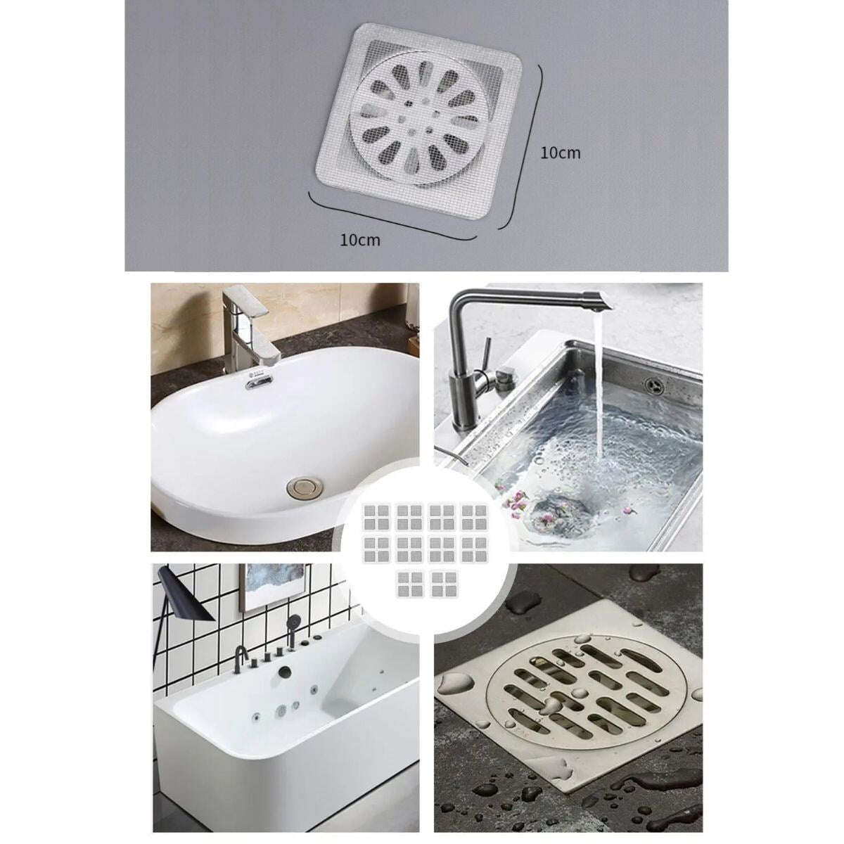 GENEL® 10'lu Banyo ve Mutfak Lavabo Koku Önleyici ve Haşere Böcek Önleyici Gider Filtresi - UcuzaGeliyor