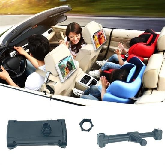 GENEL® Oto Koltuk Arkası Telefon Tablet Tutucu Ayarlanabilir 360 Derece Dönebilen Pratik Stand - UcuzaGeliyor