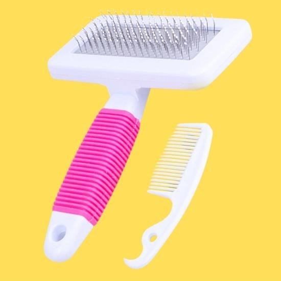 GENEL® Kedi Köpek Telli Küçük Boy Tüy Bakım Seti Evcil Hayvan Tarama Fırçası - UcuzaGeliyor