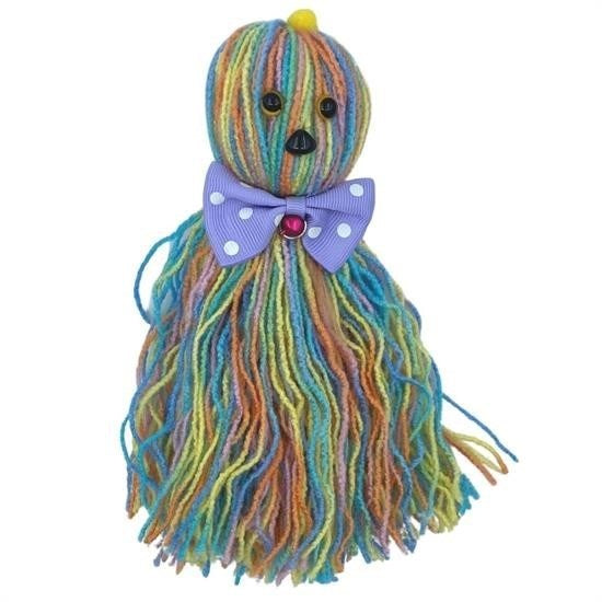 BUFFER® Ahtapot Şekilli Zilli Ve İpli Rengarenk Püsküllü Sevimli KediOyuncağı - UcuzaGeliyor