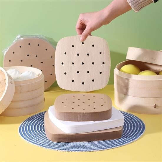 50 Adet Air Fryer Pişirme Kağıdı Tek Kullanımlık Hava Fritöz Yapışmaz Yağlı Kağıt Delikli Model - UcuzaGeliyor