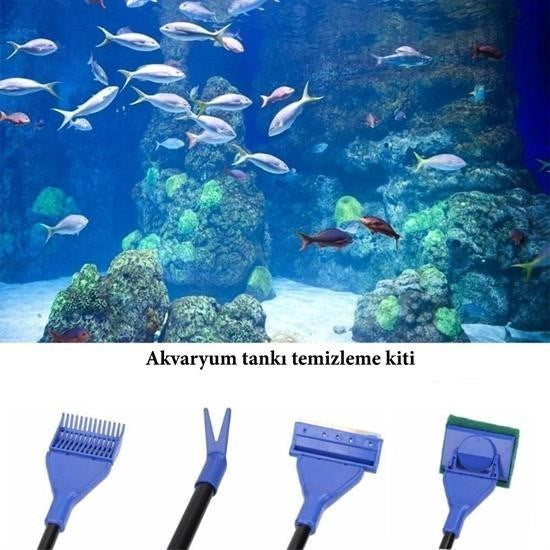 BUFFER® 5 in 1 Akvaryum Tankı Temizleme Seti Akvaryum Balığı Bakım Seti