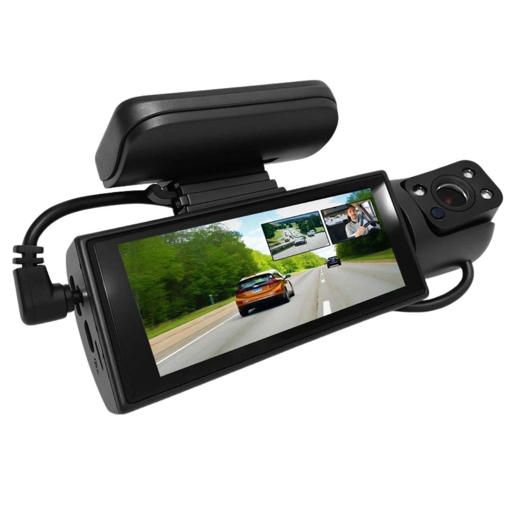 BUFFER®  WiFi Destekli Araç İçi & Dışı Çift Kameralı Dikiz Aynası Kamera - UcuzaGeliyor