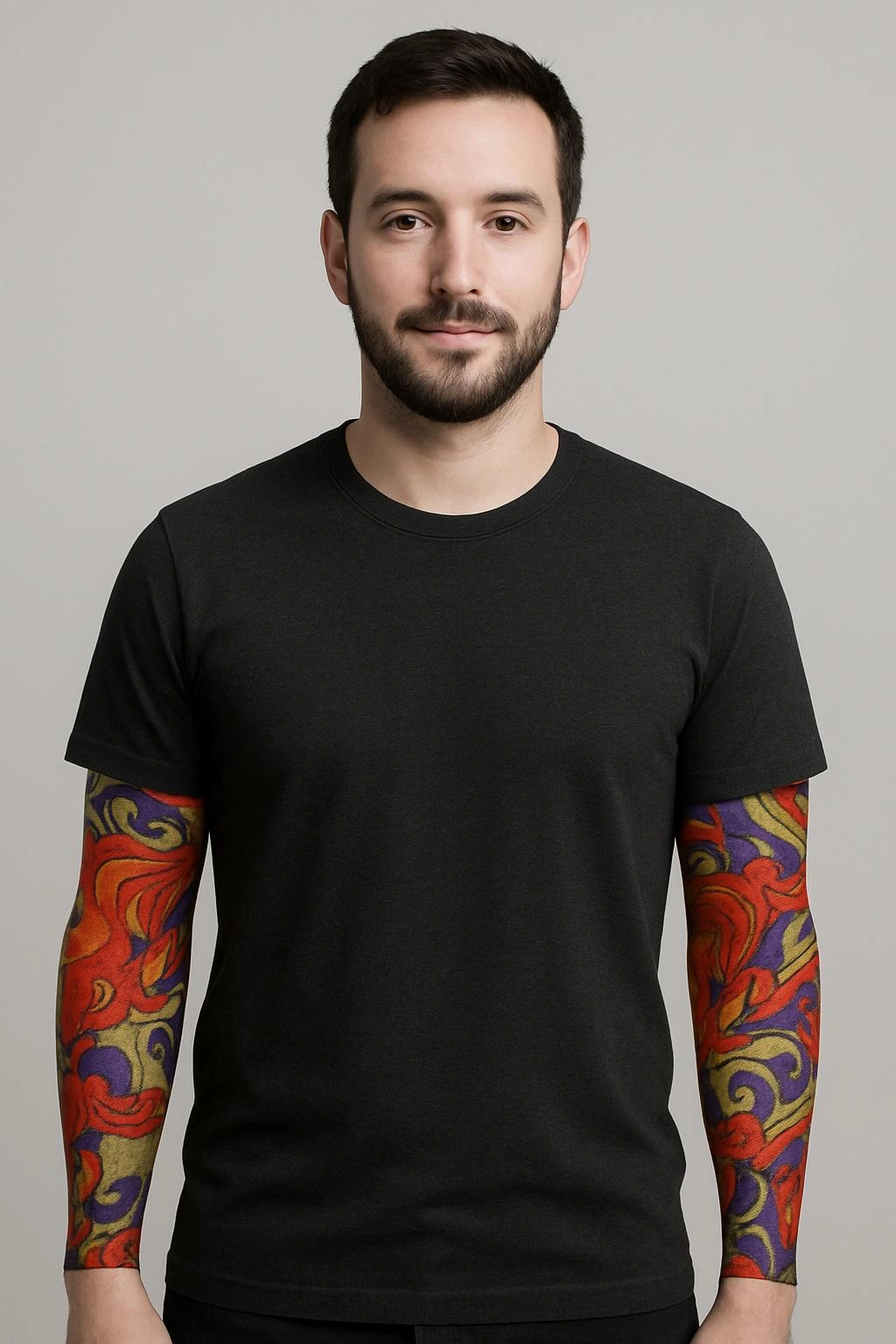 Çorap Dövme Giyilebilir Kol Bacak Dövmesi Likralı 2 Adet Model 4