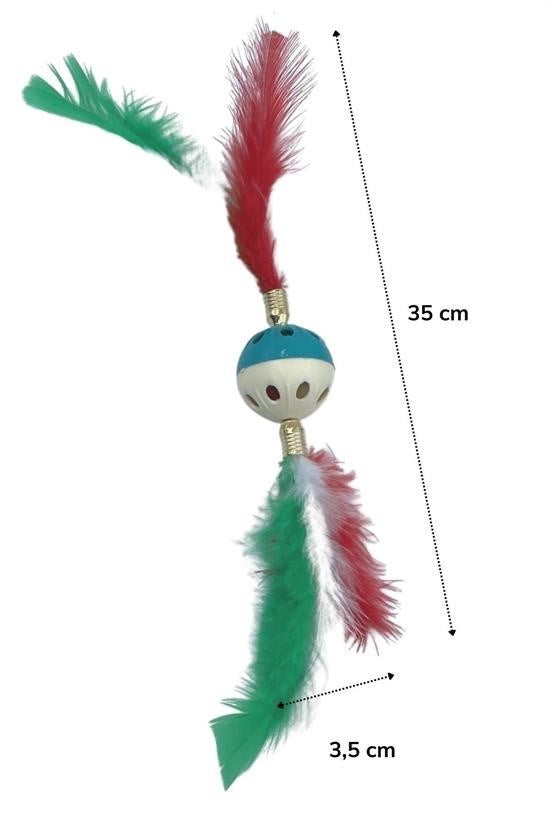 BUFFER®Tüylü PüsküllüKedi OyuncağıDikkat Çekici Renkli Sevimli Evcil Hayvan Oyuncağı - UcuzaGeliyor