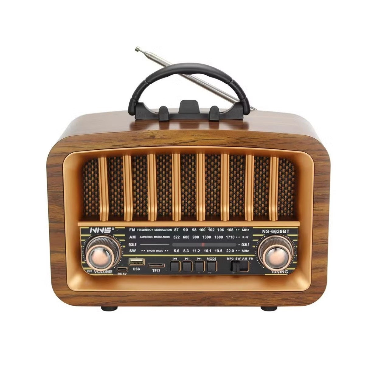 ucuzageliyor®  Taşınabilir USB İle Şarj Olabilen Klasik AM /FM/SW Transistör Retro Tipi Klasik Radyo