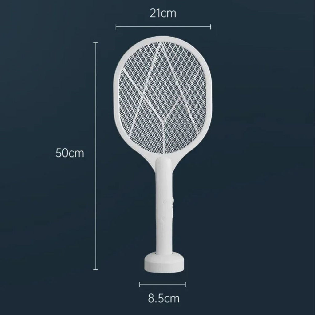 GENEL® Şarjlı Sinek Öldürücü Masaüstü Standlı,Mor Işık Sinek Kovucu Raket 5w - UcuzaGeliyor