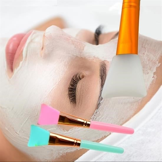 GENEL® 2li Silikon Temizlemesi Kolay Kullanılabilen Yüz Cilt Bakımı Maske Ve Krem Spatulası - UcuzaGeliyor