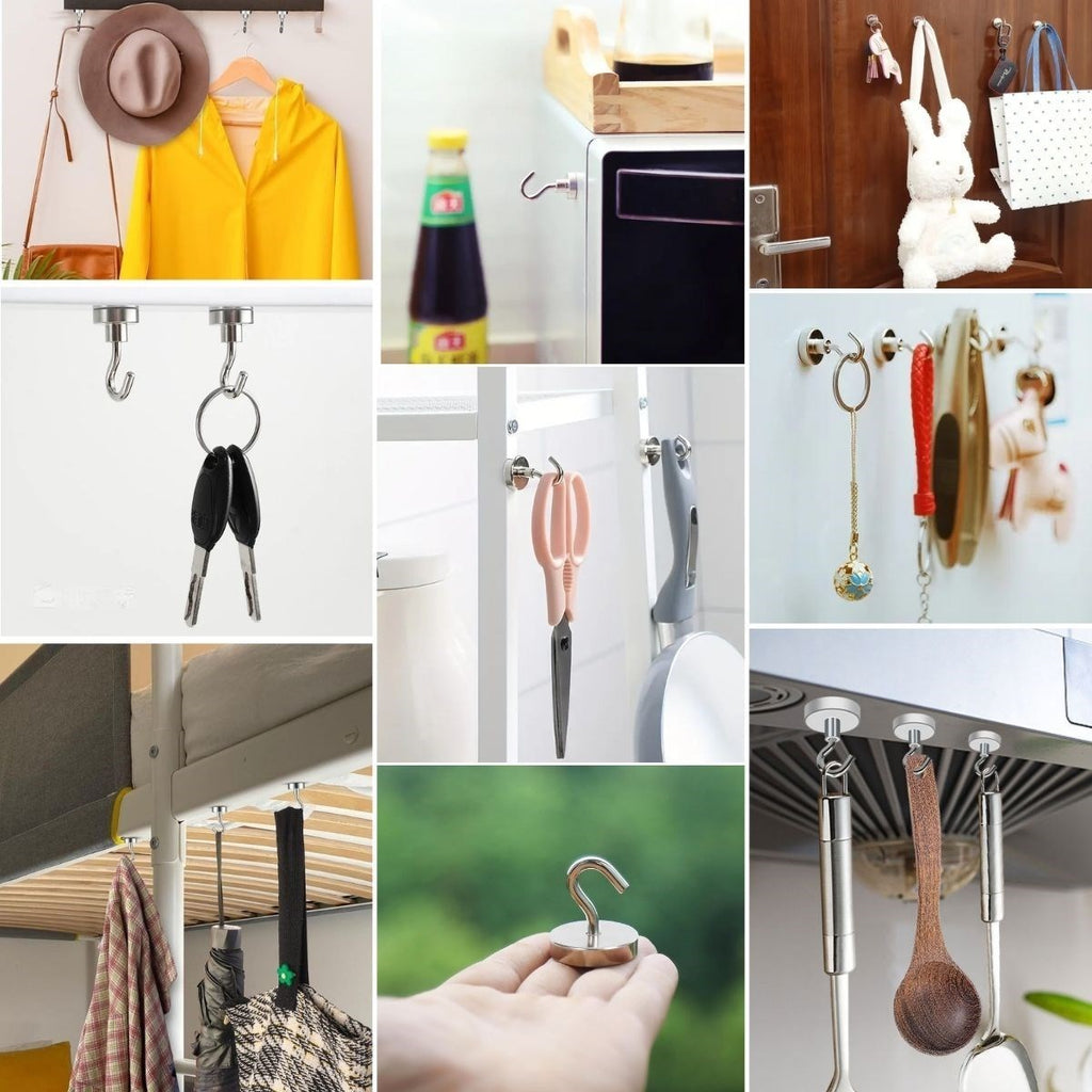 GENEL® Güçlü Manyetik Mutfak,Banyolar İçin Çok Amaçlı 2'li Magnet Askı - UcuzaGeliyor