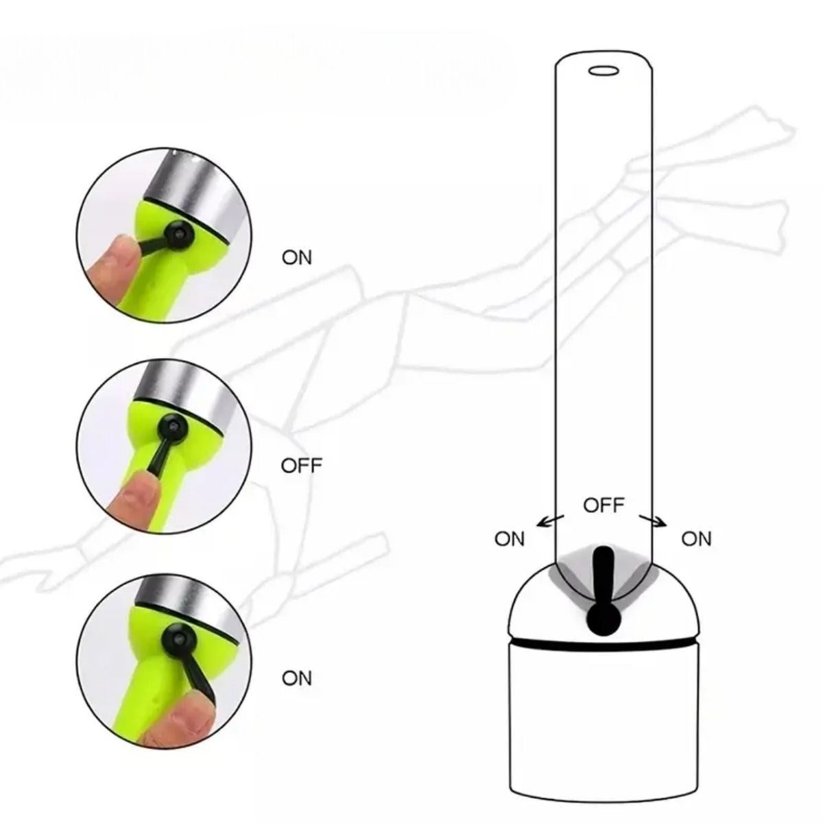 BUFFER® Süper Parlak LED Su Altı Dalış Feneri - Taşınabilir, Su Geçirmez ve Darbeye Dayanıklı El Feneri - UcuzaGeliyor
