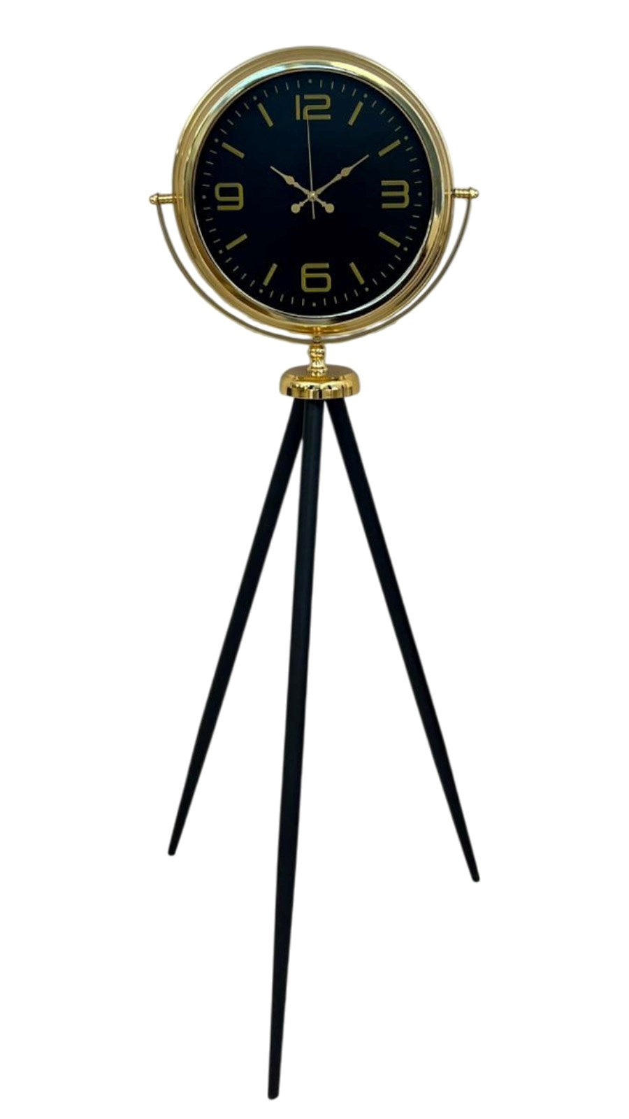 Gold Dekoratif Tasarım Tripod Ayaklı Saat