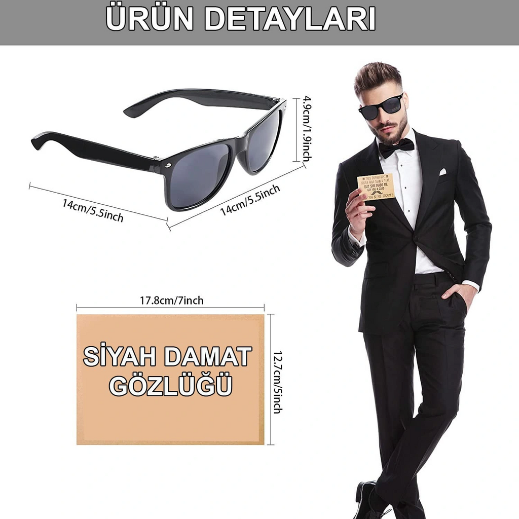 Damat Gözlüğü - Düğün Ve Bekarlığa Veda Partisi Aksesuarı