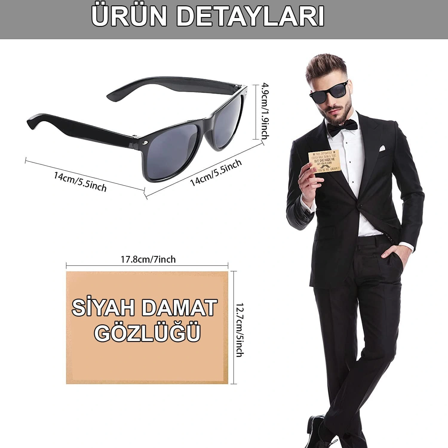 Damat Gözlüğü - Düğün Ve Bekarlığa Veda Partisi Aksesuarı