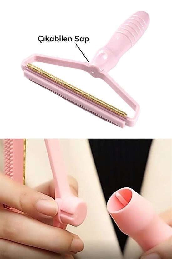 GENEL® Çift Taraflı Elbise Kazak Plastik Kumaş Tüy Alma ve Tiftik Temizleyici Toplayıcı Taşınabilir - UcuzaGeliyor