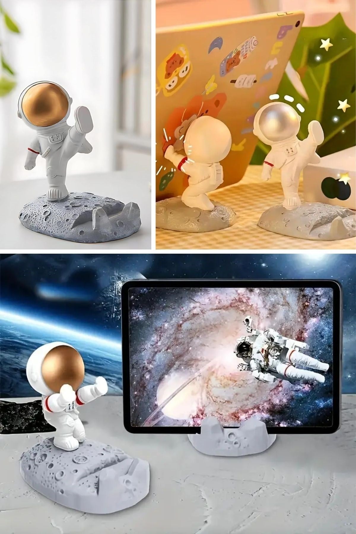 GENEL® Mini Astronot Model Telefon ve Tablet Tutucu Standı - UcuzaGeliyor