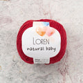 Loren Natural Baby Bordo El Örgü İpi - R099 - 33819 - UcuzaGeliyor