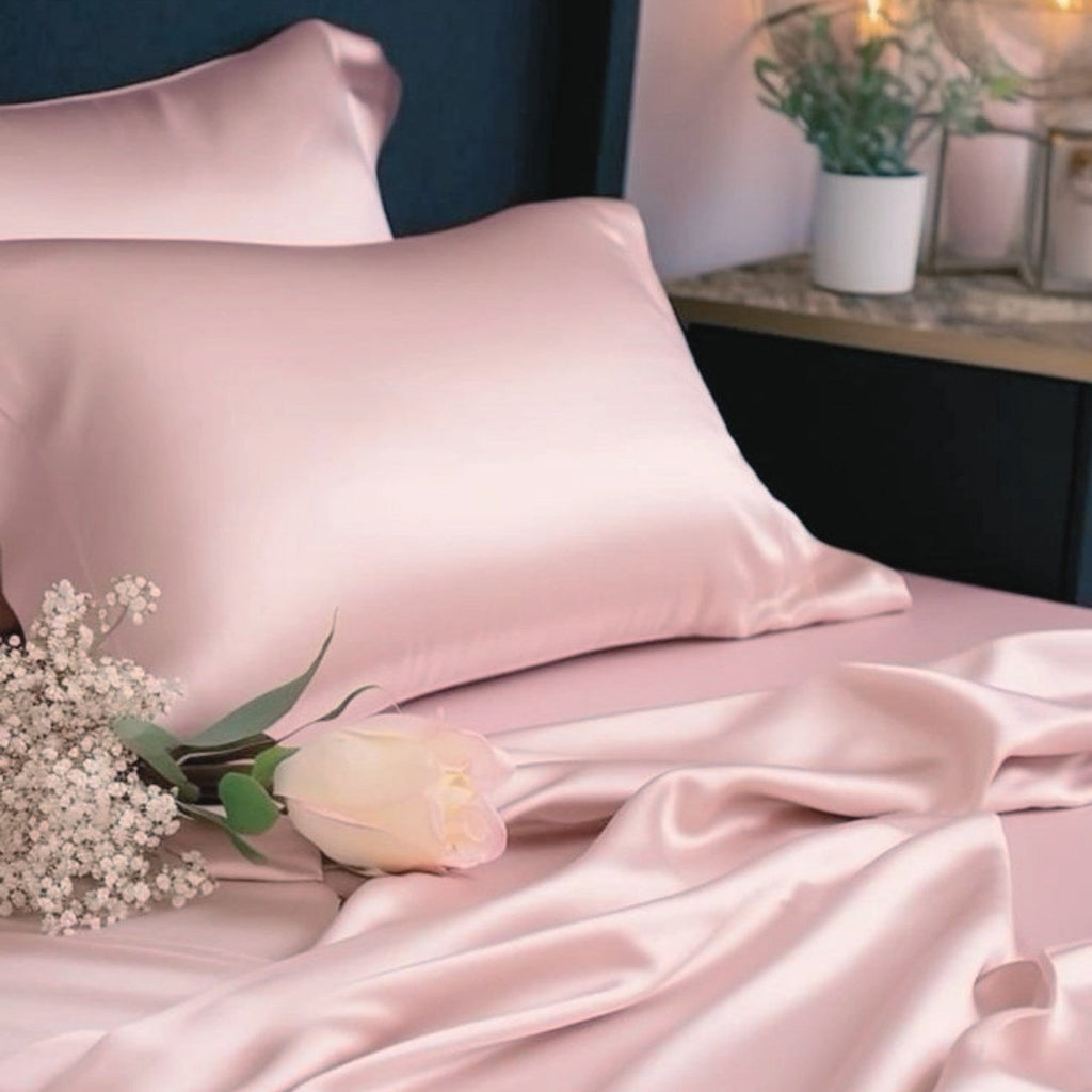 Antibakteriyel Terletmeyen İpek Saten Yastık Kılıfı 2'li 50x70 Pembe