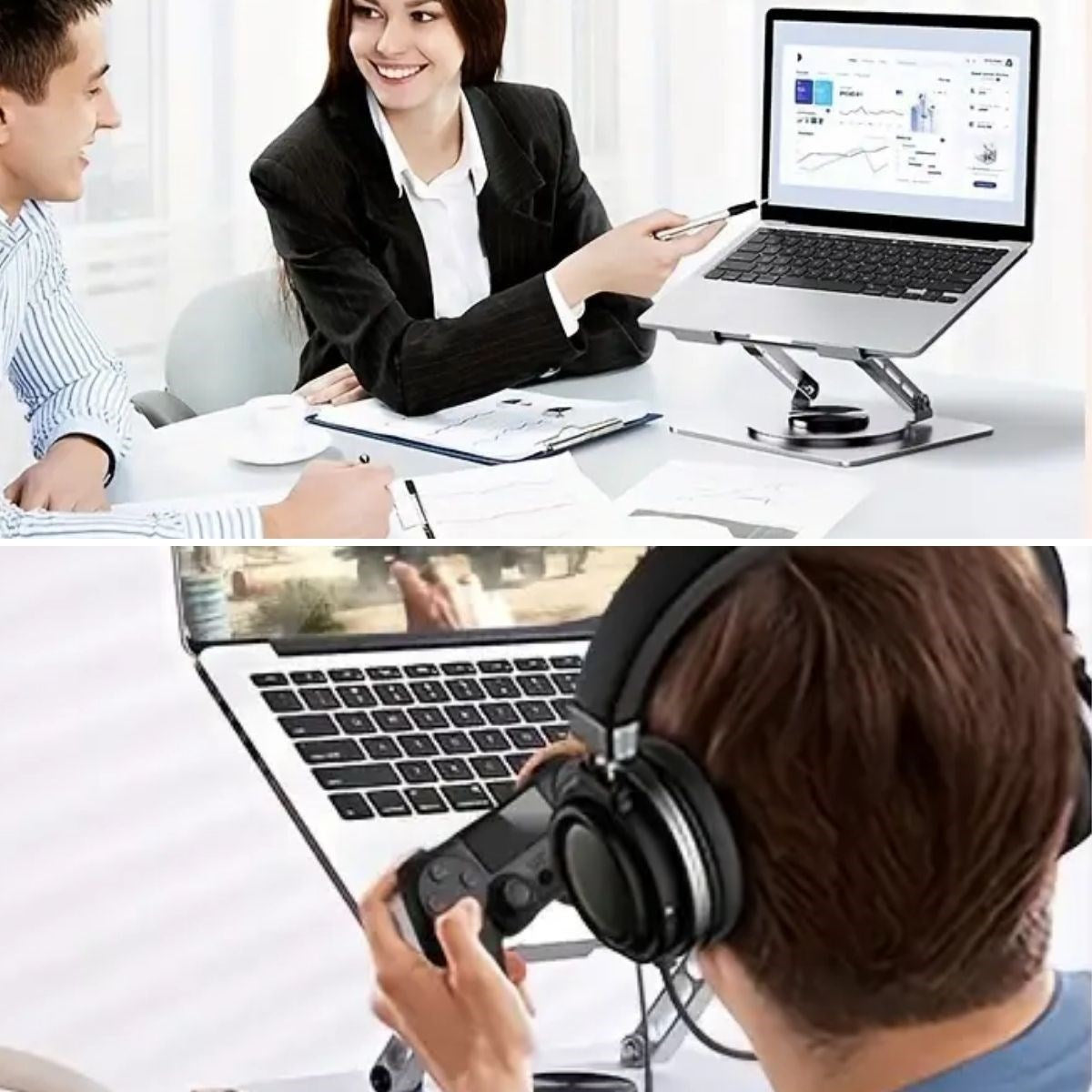 GENEL® 360 Derece Dönebilen Hava Aldıran Laptop Standı - UcuzaGeliyor