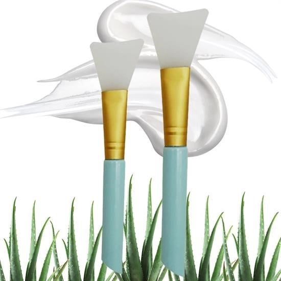 GENEL® 2li Silikon Temizlemesi Kolay Kullanılabilen Yüz Cilt Bakımı Maske Ve Krem Spatulası - UcuzaGeliyor