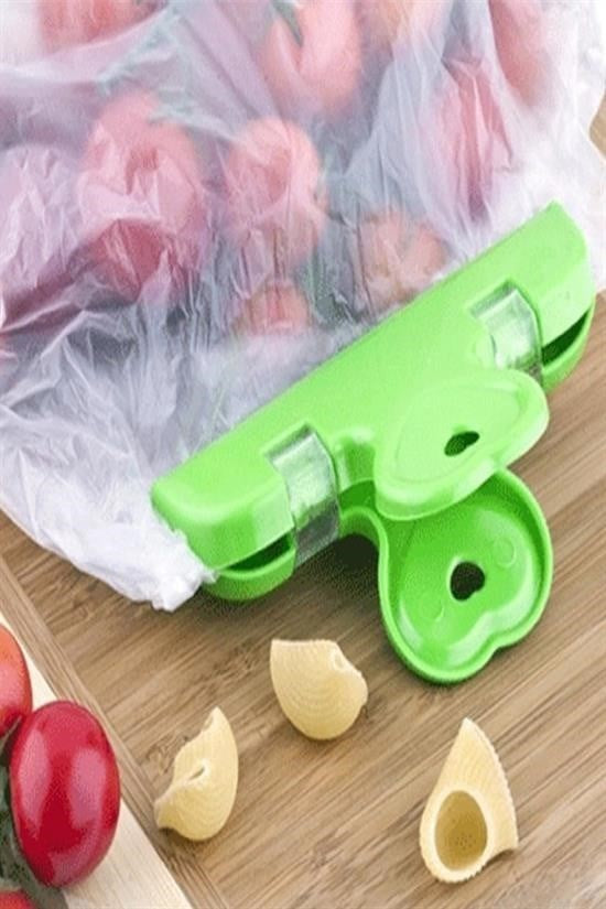 BUFFER® 2li Pratik Torba Paket Ve Poşet Kapatıcı Kilitli Klips Mandal