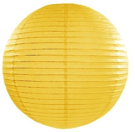 Dekoratif Çin Feneri - Kağıt Lamba - Sarı