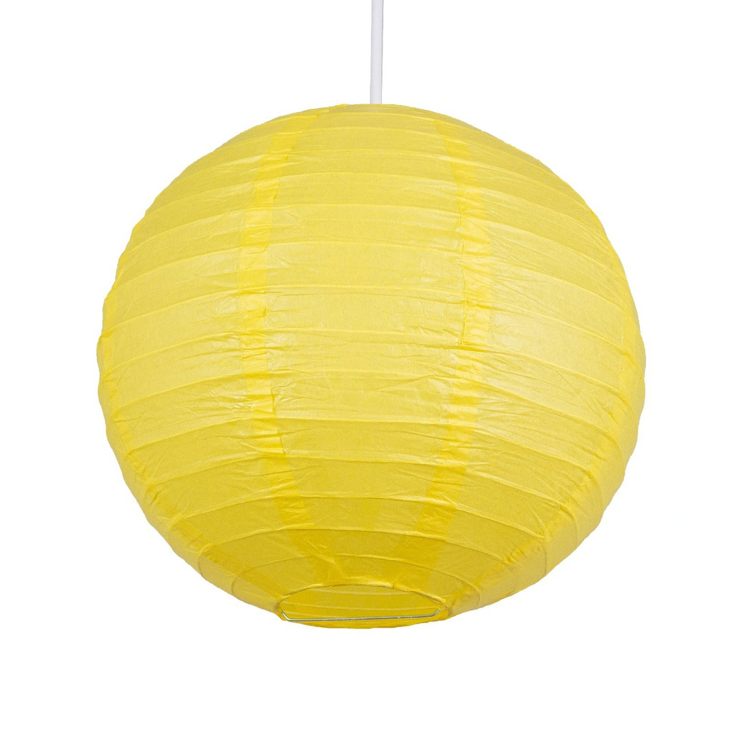 Dekoratif Çin Feneri - Kağıt Lamba - Sarı