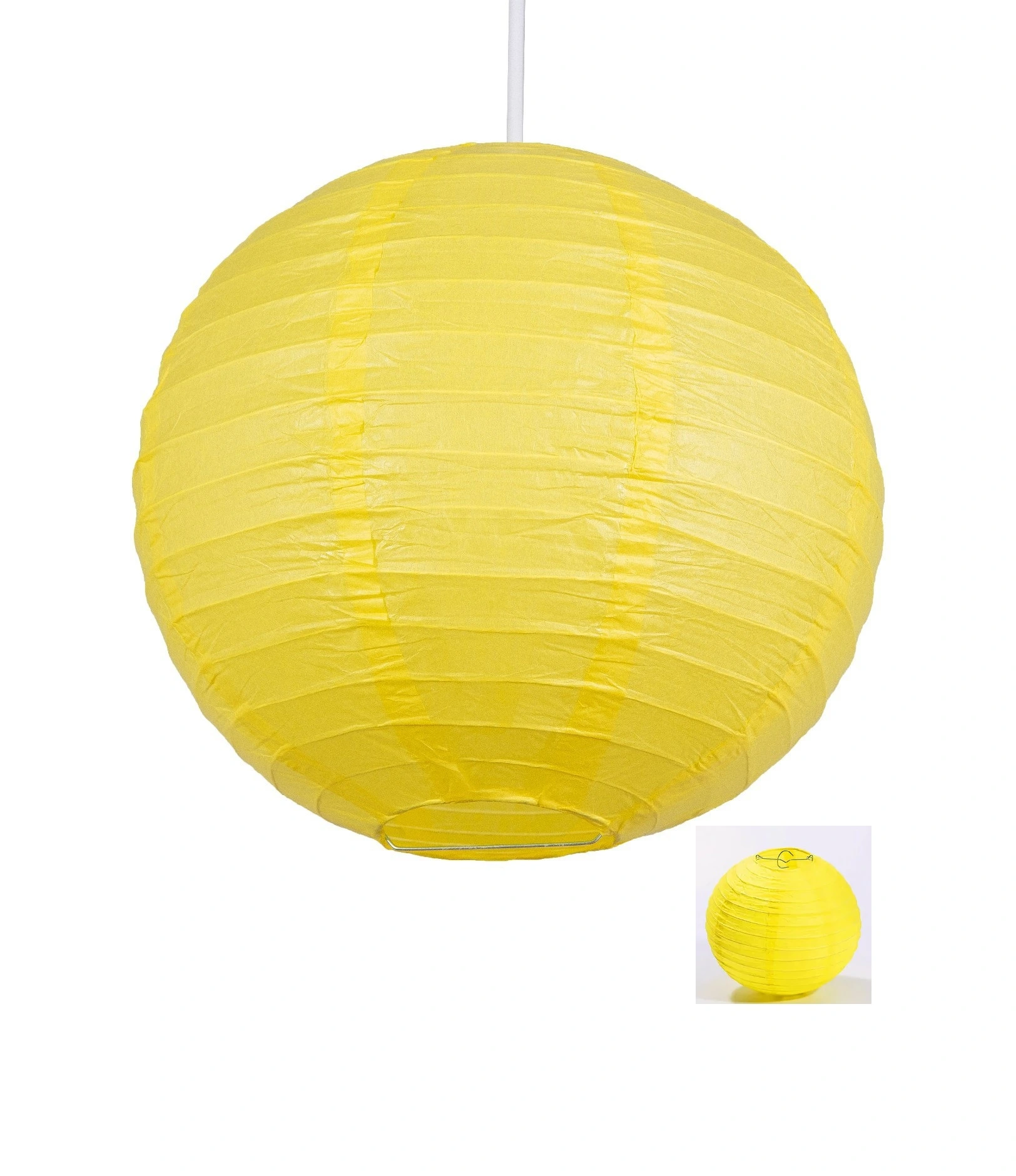 Dekoratif Çin Feneri - Kağıt Lamba - Sarı