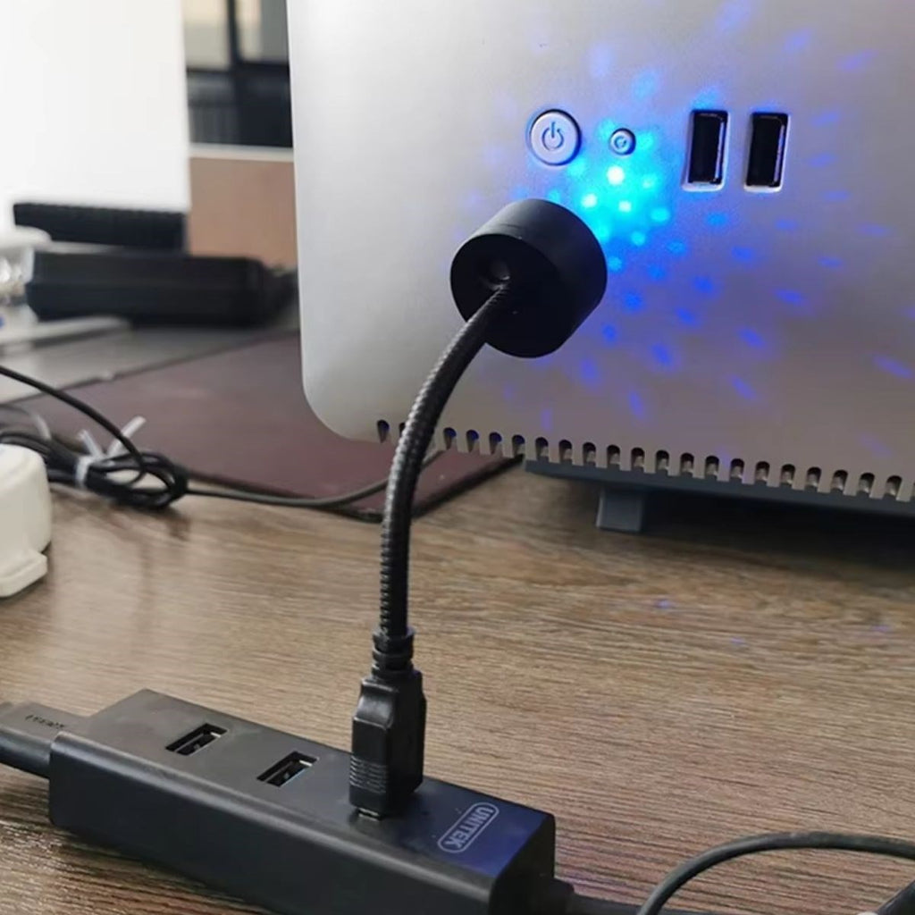 BUFFER® USB Sese Duyarlı 8 Farklı Mod Işıklı LED Atmosfer Işığı - Ambiyans Aydınlatması