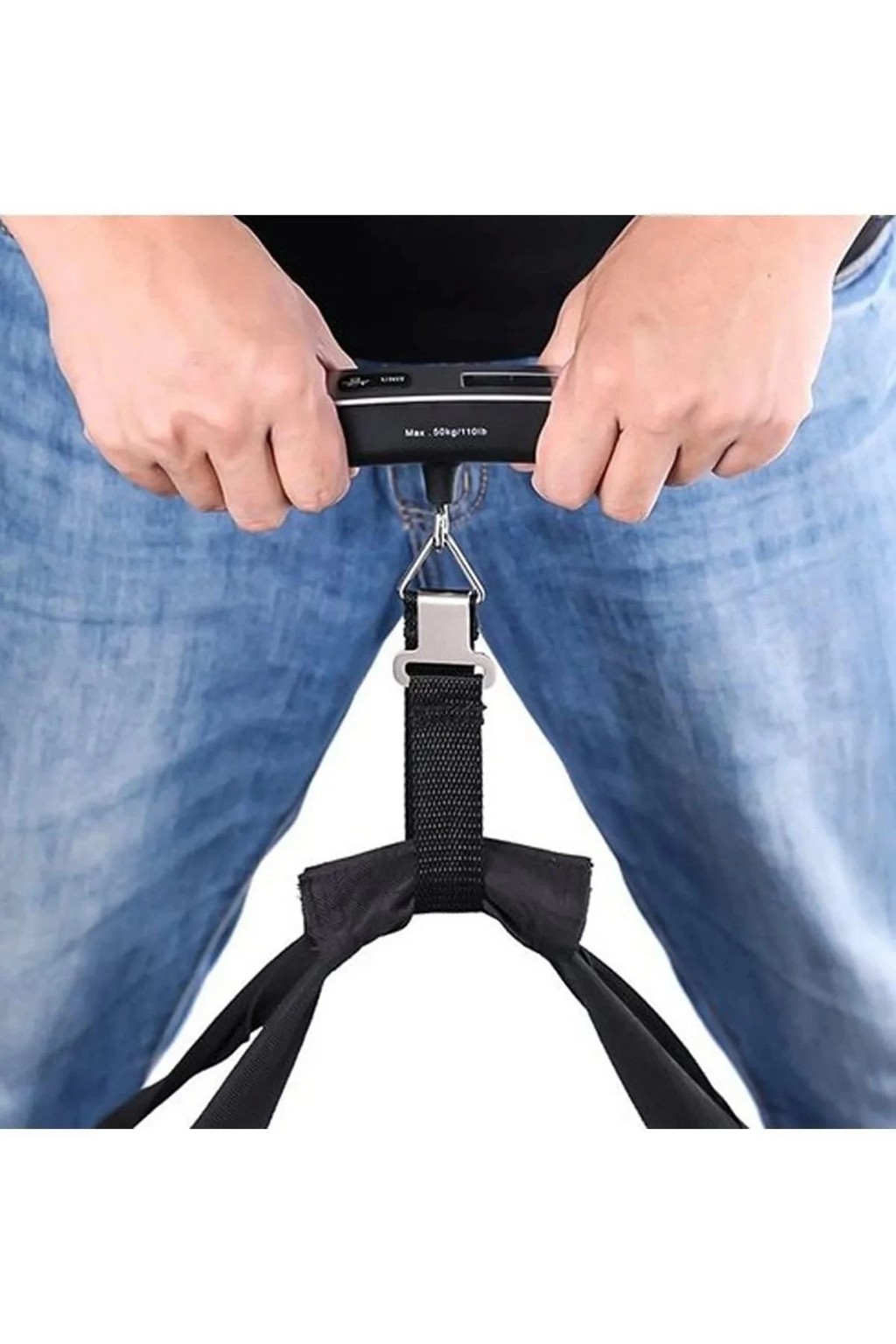 Dijital Işıklı Elektronik Askılı El Bagaj Tartısı Bavul Kantarı Seyahat Çantası 50kg