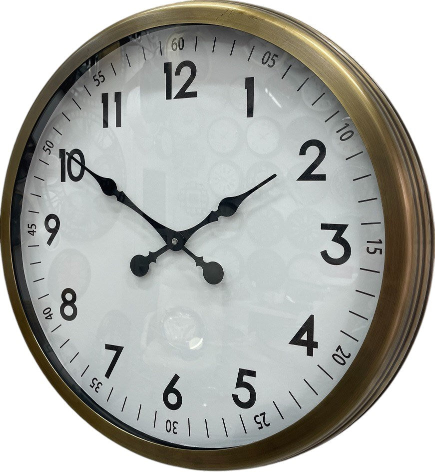 Zentime 60 Cm Eskitme Vintage Duvar Saati