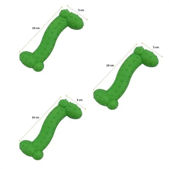 BUFFER® Tiny Kemik Oyuncağı Tırtıklı Yüzey Küçük Kemik Plastik Köpek Oyuncağı - UcuzaGeliyor