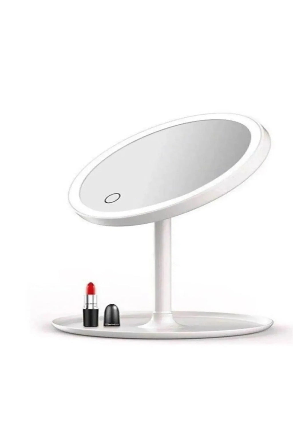 SONX  Dokunmatik Led Işıklı Usb Li Yuvarlak Masa Üstü Makyaj Aynası Makyaj Aynası Ledli