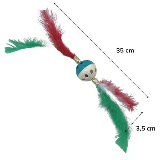BUFFER®Tüylü PüsküllüKedi OyuncağıDikkat Çekici Renkli Sevimli Evcil Hayvan Oyuncağı - UcuzaGeliyor