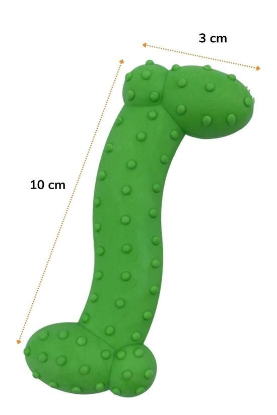 BUFFER® Tiny Kemik Oyuncağı Tırtıklı Yüzey Küçük Kemik Plastik Köpek Oyuncağı - UcuzaGeliyor