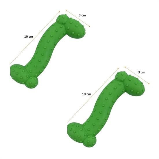 BUFFER® Tiny Kemik Oyuncağı Tırtıklı Yüzey Küçük Kemik Plastik Köpek Oyuncağı - UcuzaGeliyor