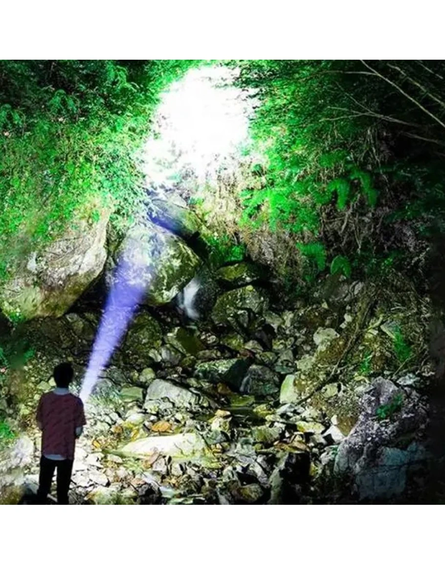 El Feneri 8 Mod Şarjlı Fosforlu Mıknatıslı Led El Feneri