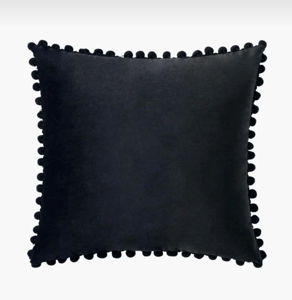 2'li ponponlu kırlent kılıf seti 40 x 40