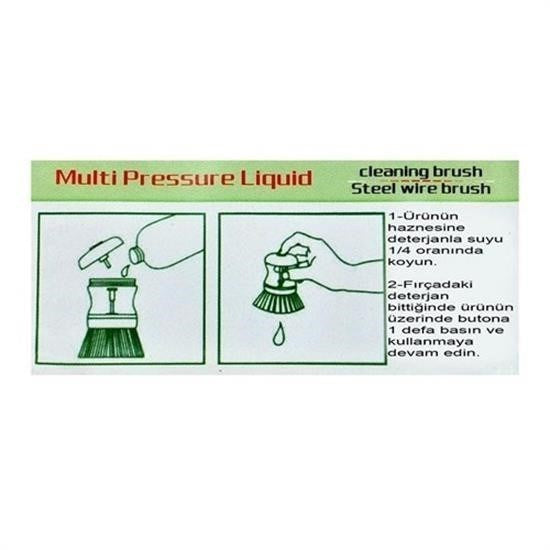 BUFFER® Deterjan Hazneli Kolay Bulaşık Yıkama Fırçası Bulaşık Sünger