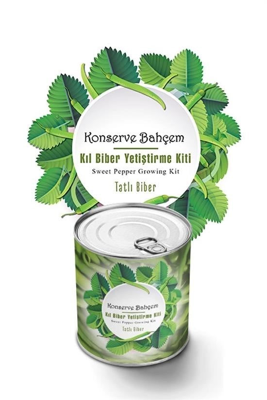GENEL® Konserve Bahçem Evde Konservede Tatlı Sivri Biber Yetiştirme Kiti - UcuzaGeliyor