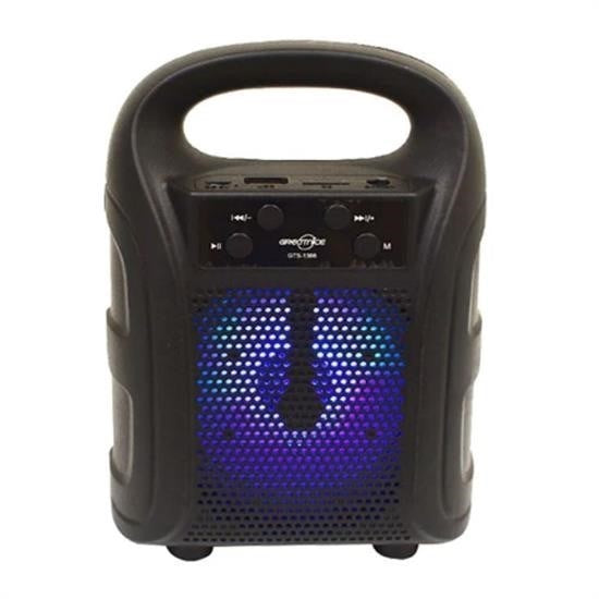 Tutmalı Mini Hoparlör Işıklı Taşınabilir Bluetooth Wireless Radyolu Sd Kart ve USB Girişli Hoparlör - UcuzaGeliyor