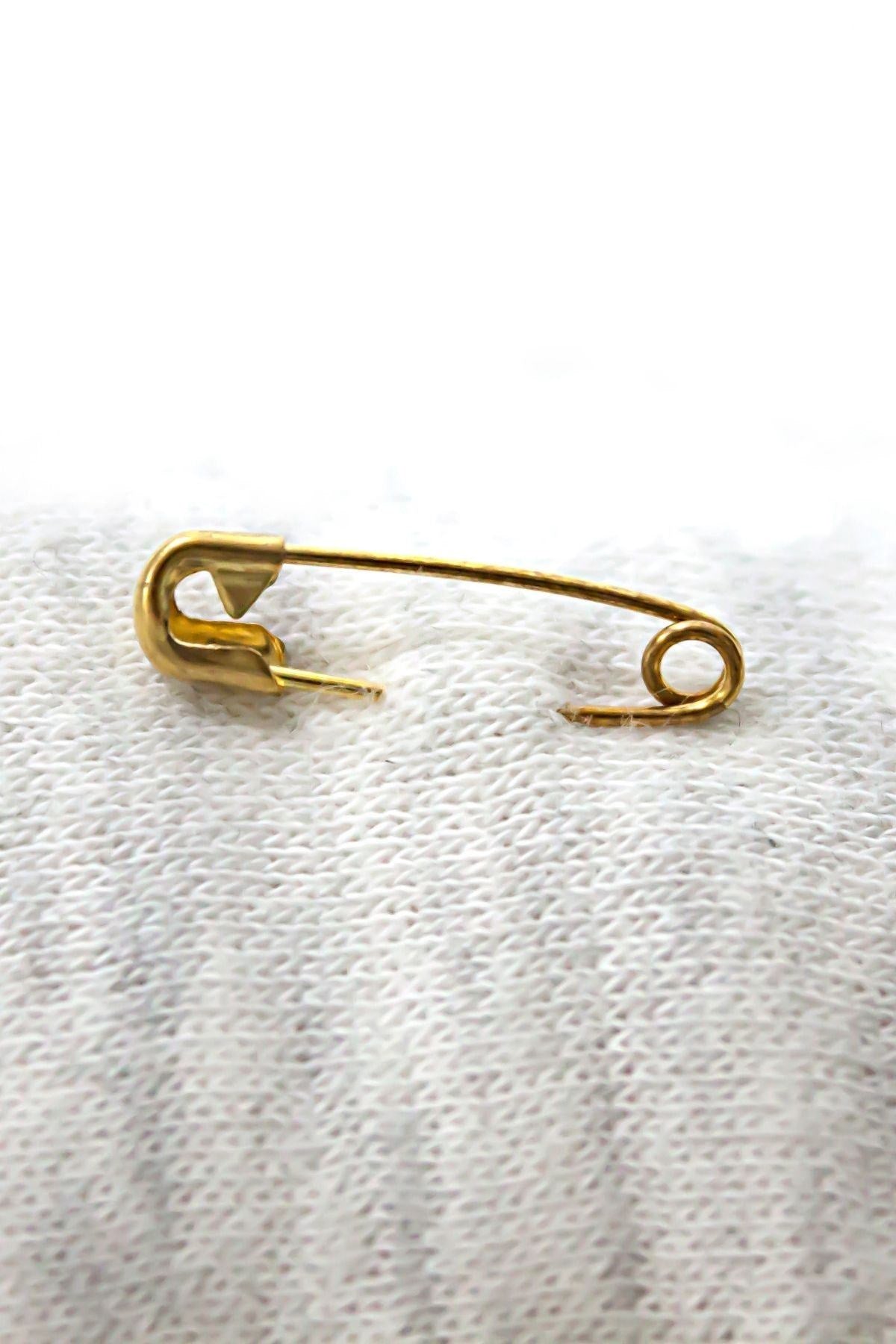 Çengelli İğne 3 cm Altın Renk 50 Adet